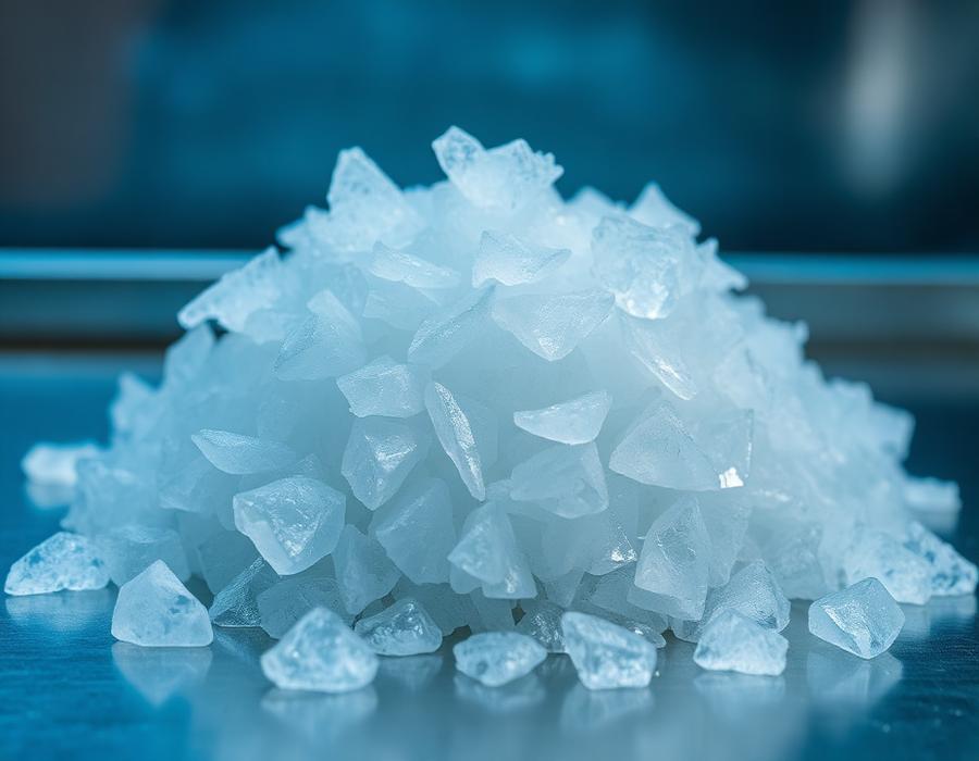 Hielo en escama para conservación y procesamiento de alimentos